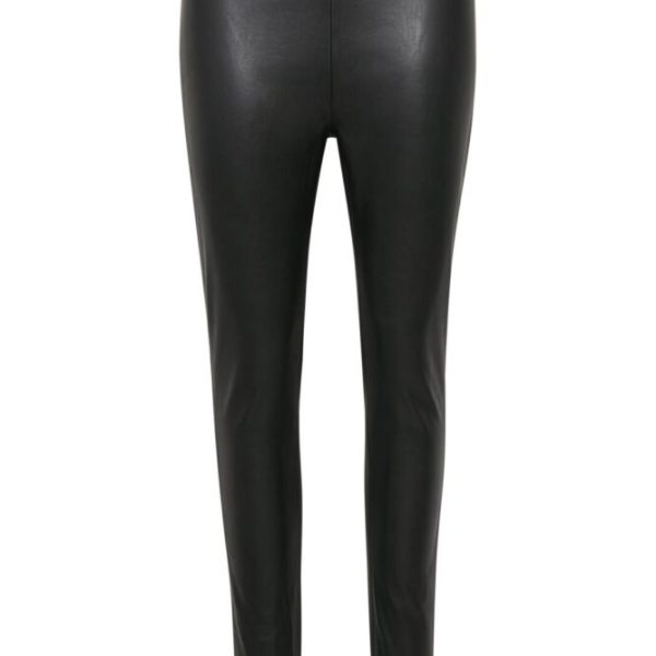 Soaked in Luxury Leather look leggings Black available at colmershill.pro