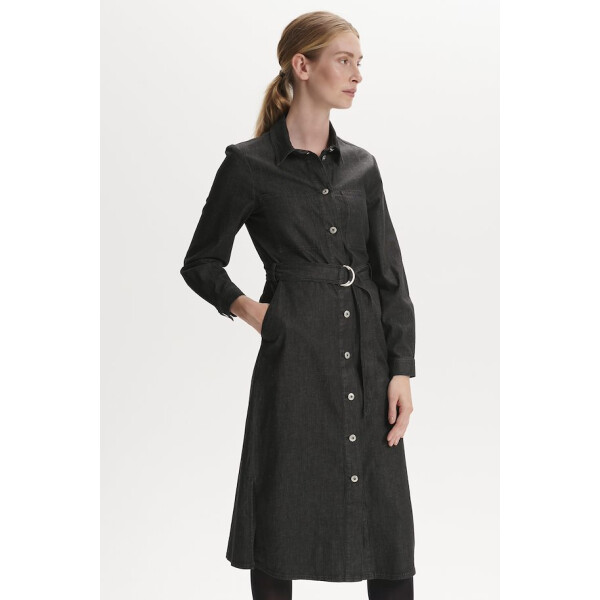 Soaked in Luxury Emely Shirt Dress in black denim available on colmershill.pro