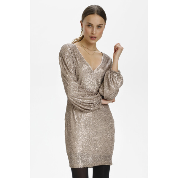 Soaked in Luxury Dulled Gold Sequin Sabine Dress available on top UK stockist, colmershill.pro