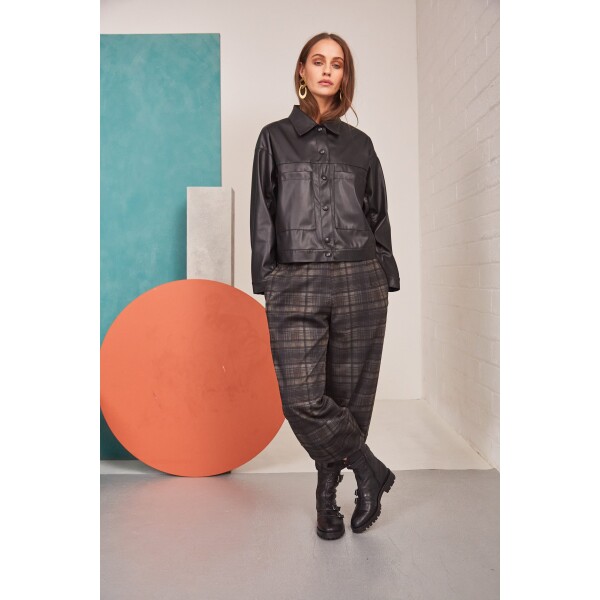 Naya Leatherette Jacket Black available from top UK stockist colmershill.pro