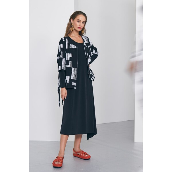 Naya Flare Side Jersey Dress Black available from top UK stockist colmershill.pro