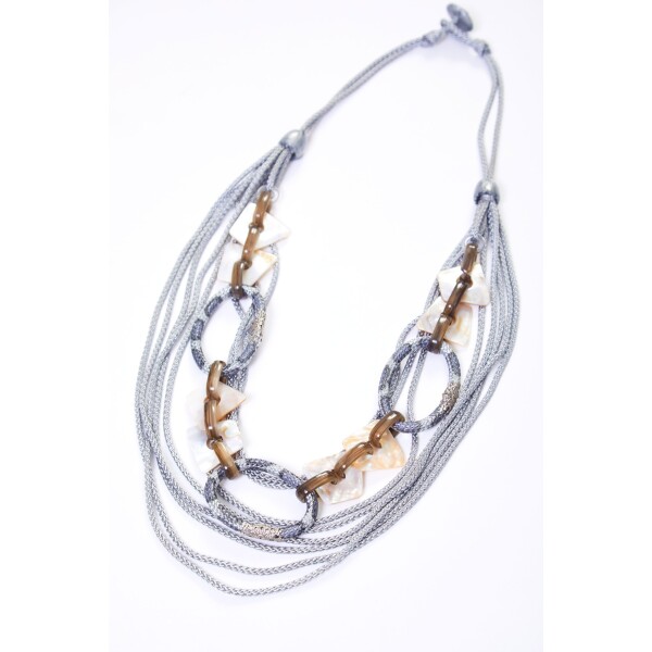 Naya Short String Shell Necklace Silver available from top UK stockist colmershill.pro