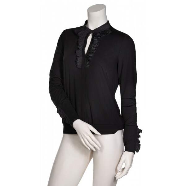 Beate Heymann Jabot Shirt Black available from top UK stockist colmershill.pro