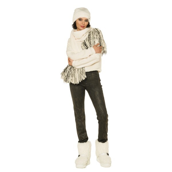Beate Heymann Fluffy Scarf in cream 9009-21