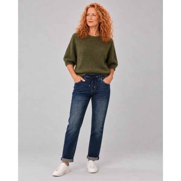 Red Button Tessy Denim Jogger in Grey Blue SRB5104 model view