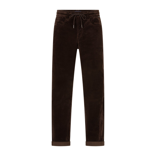 Red Button Kay Cord Jogger Espresso front view SRB5100