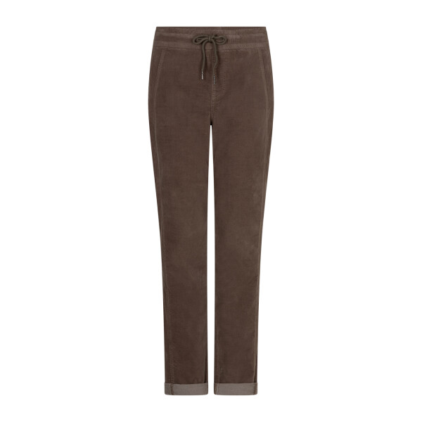Red Button Stella Velvet Trousers in Clay L31 SRB5163 front view